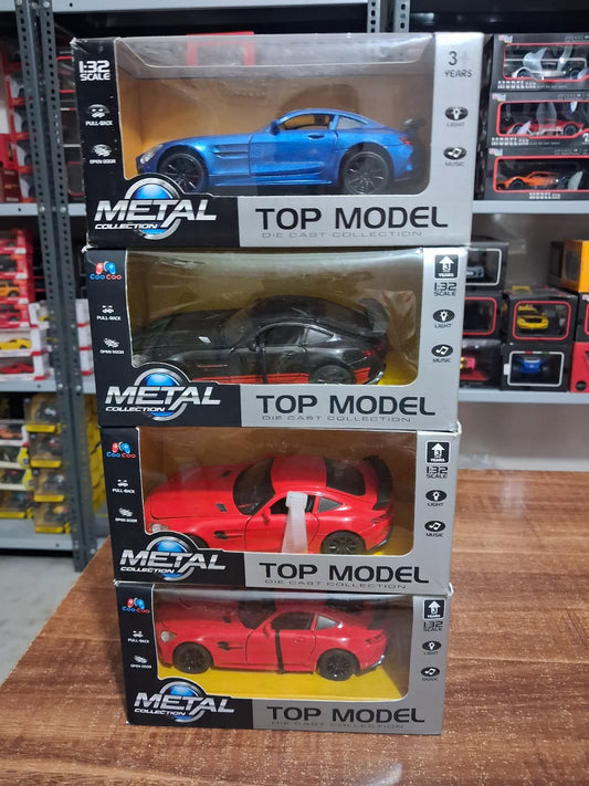 1:32 Mercedes AMG GT Die-Cast Model – Pullback, Lights & Sound, Opening Doors