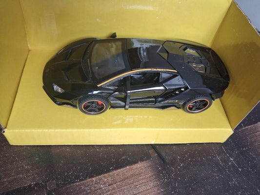 1:32 Lamborghini LP 740 Die-Cast Model – Light, Sound, Pull-Back & Opening Doors (Black)